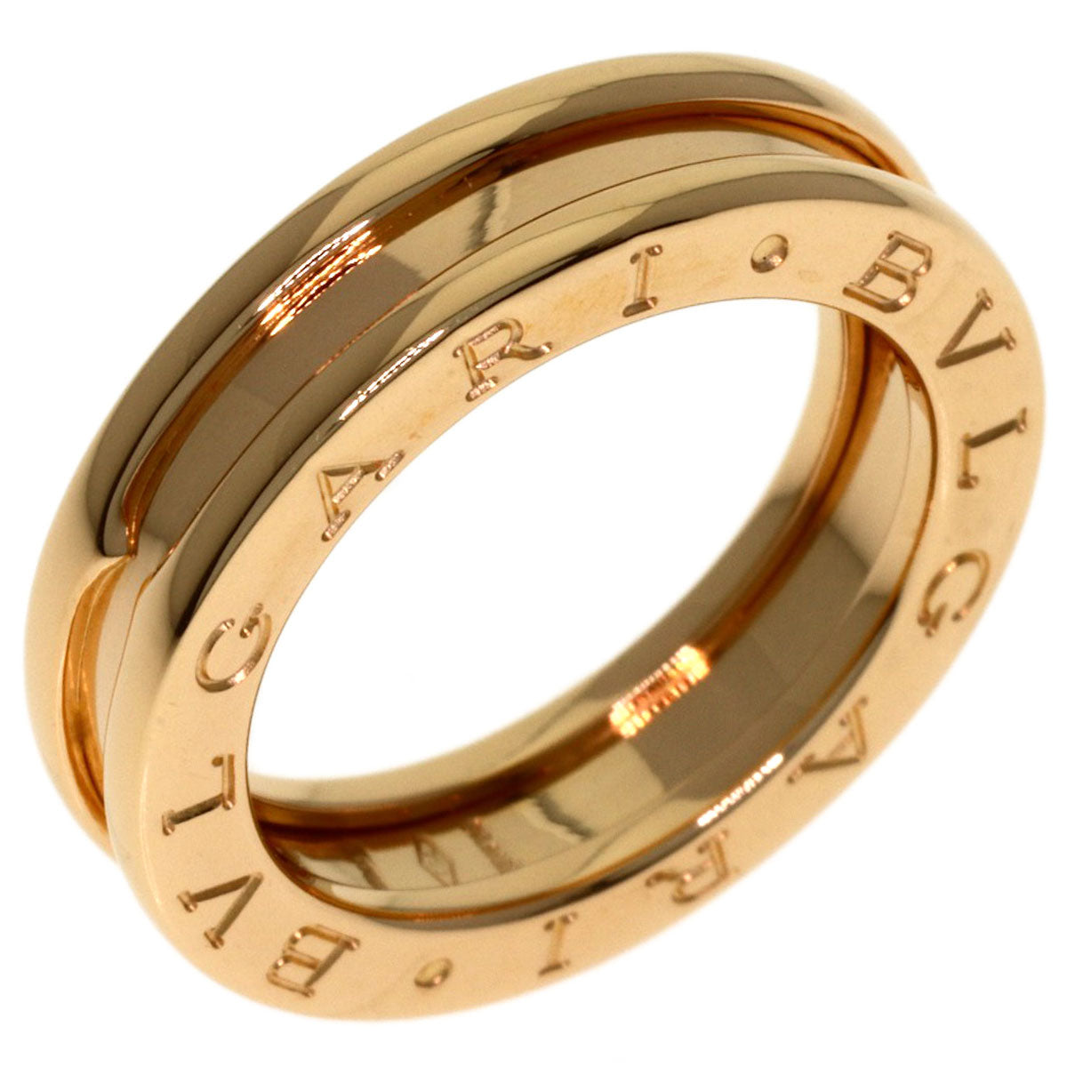 BVLGARI B.zero1 1 band #48 Ring K18 Pink Gold Ladies [Used]