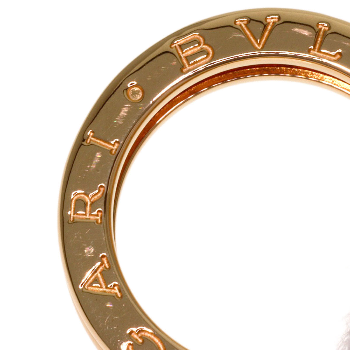 BVLGARI B.zero1 1 band #48 Ring K18 Pink Gold Ladies [Used]