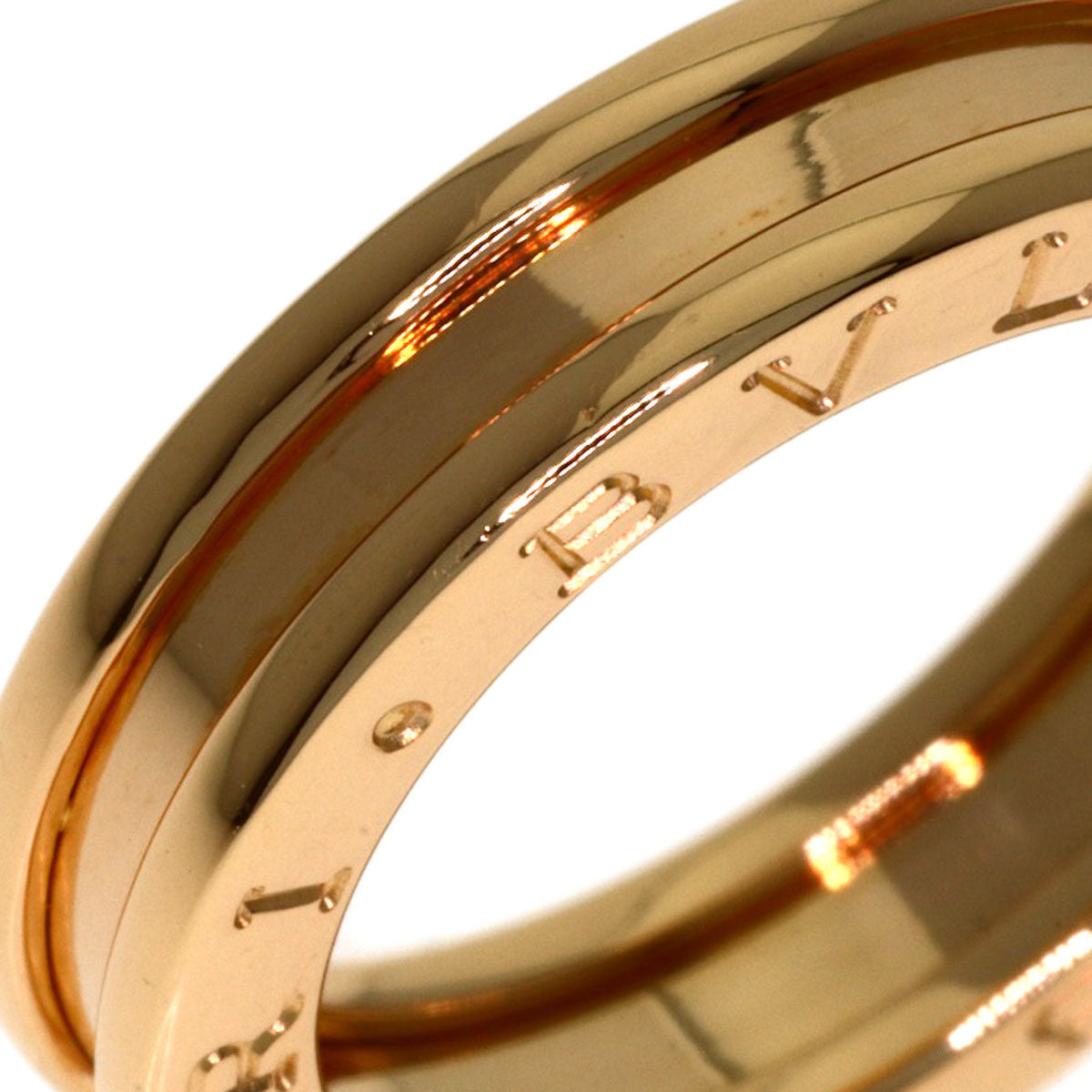 BVLGARI B.zero1 1 band #48 Ring K18 Pink Gold Ladies [Used]