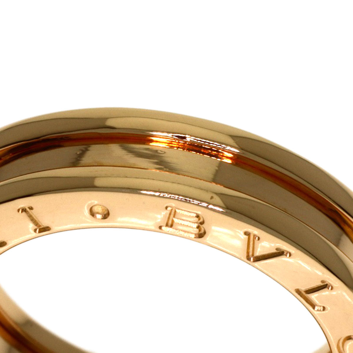 BVLGARI B.zero1 1 band #48 Ring K18 Pink Gold Ladies [Used]