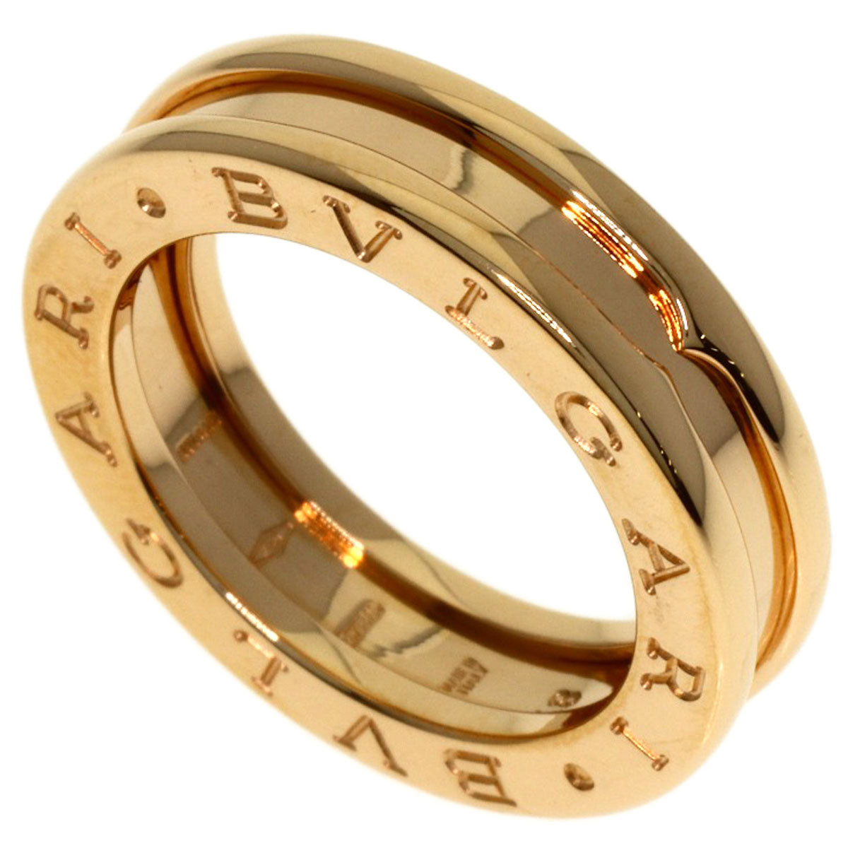 BVLGARI B.zero1 1 band #48 Ring K18 Pink Gold Ladies [Used]