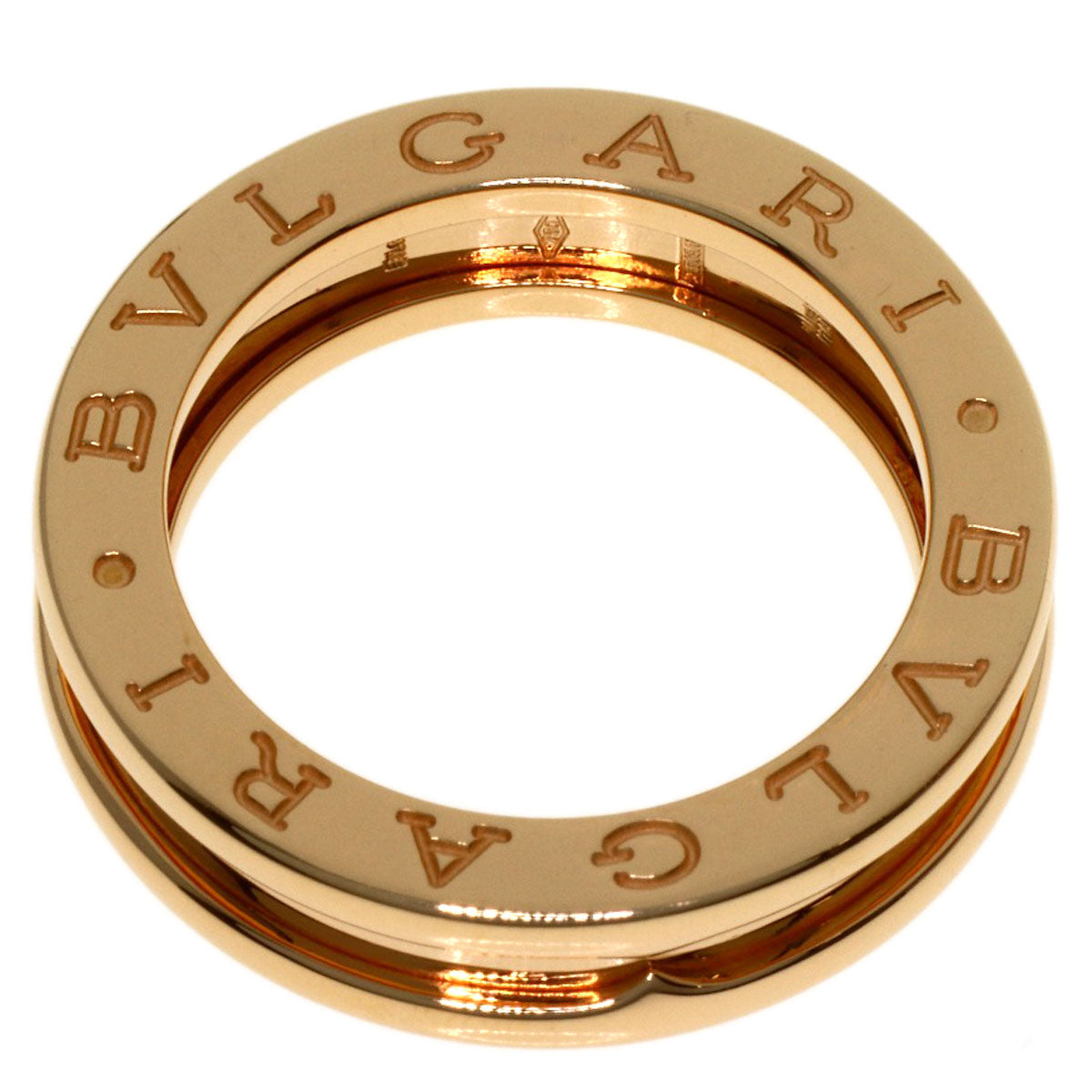 BVLGARI B.zero1 1 band #48 Ring K18 Pink Gold Ladies [Used]