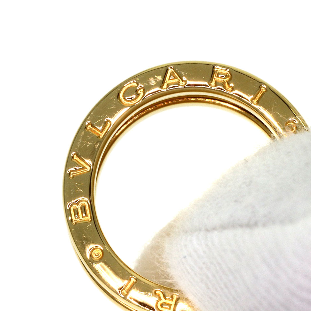 BVLGARI B.zero1 2 Band #48 Ring K18 Yellow Gold Ladies [Used]