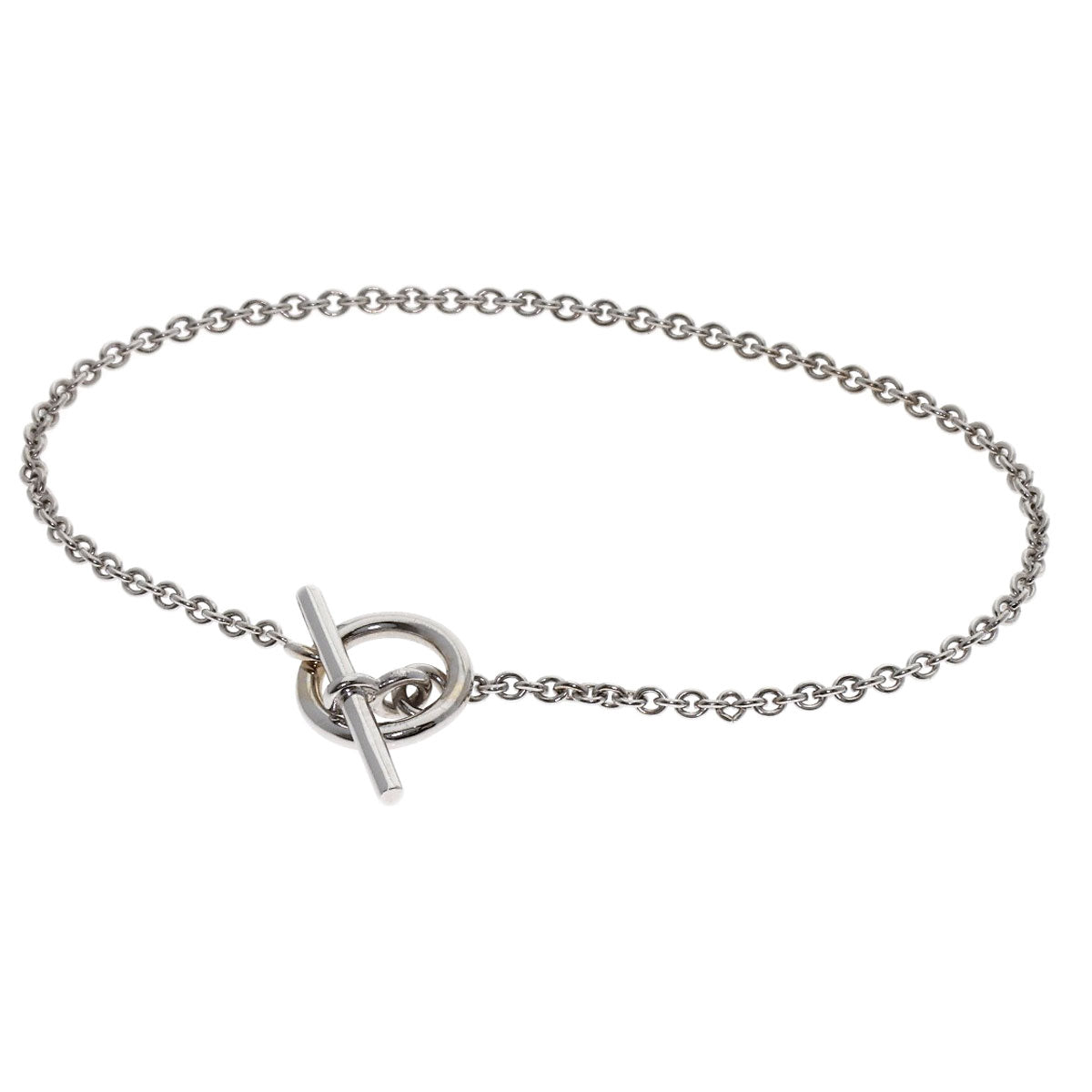 HERMES Mini Shane Dunkle Bracelet K18 White Gold Ladies [Used]