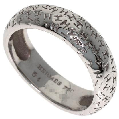 HERMES Touboo #54 Ring K18 White Gold Ladies [Used]