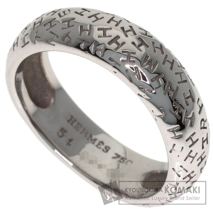 HERMES Touboo #54 Ring K18 White Gold Ladies [Used]