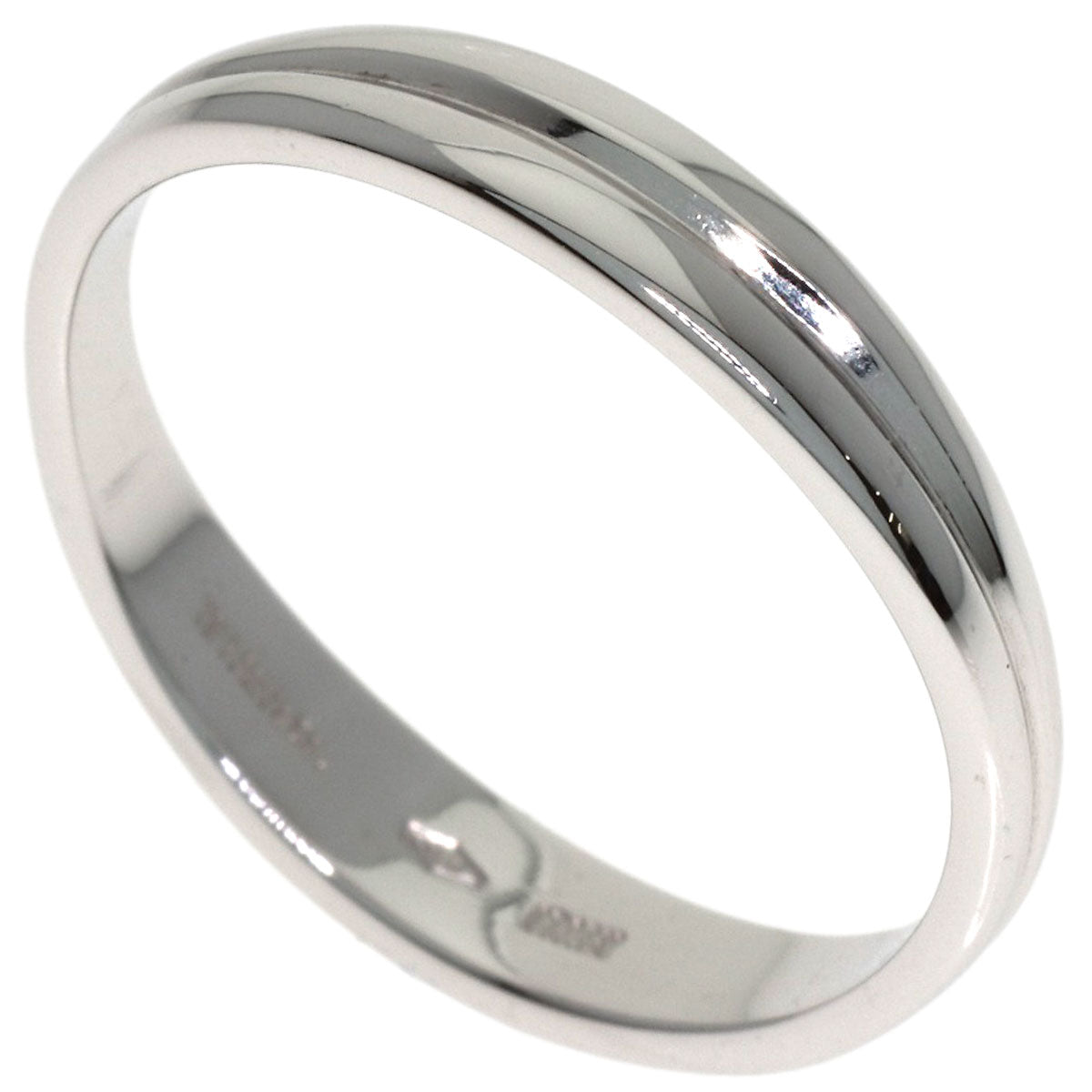 TIFFANY&Co. Double Wave Ring K18 White Gold Ladies [Used]