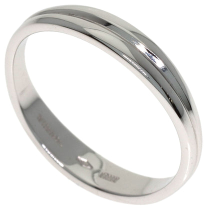 TIFFANY&Co. Double Wave Ring K18 White Gold Ladies [Used]