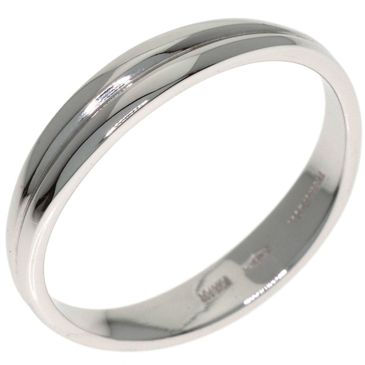TIFFANY&Co. Double Wave Ring K18 White Gold Ladies [Used]