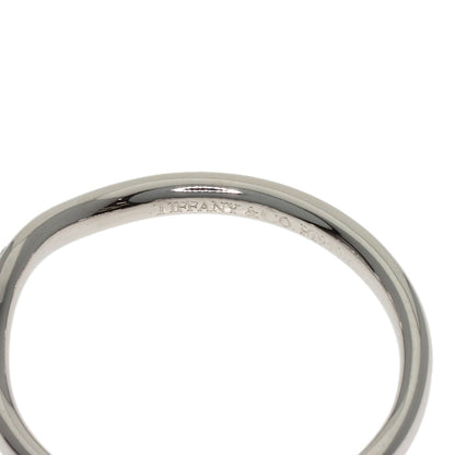 TIFFANY&Co. Curved Band Diamond Ring Platinum PT950 Ladies [Used]