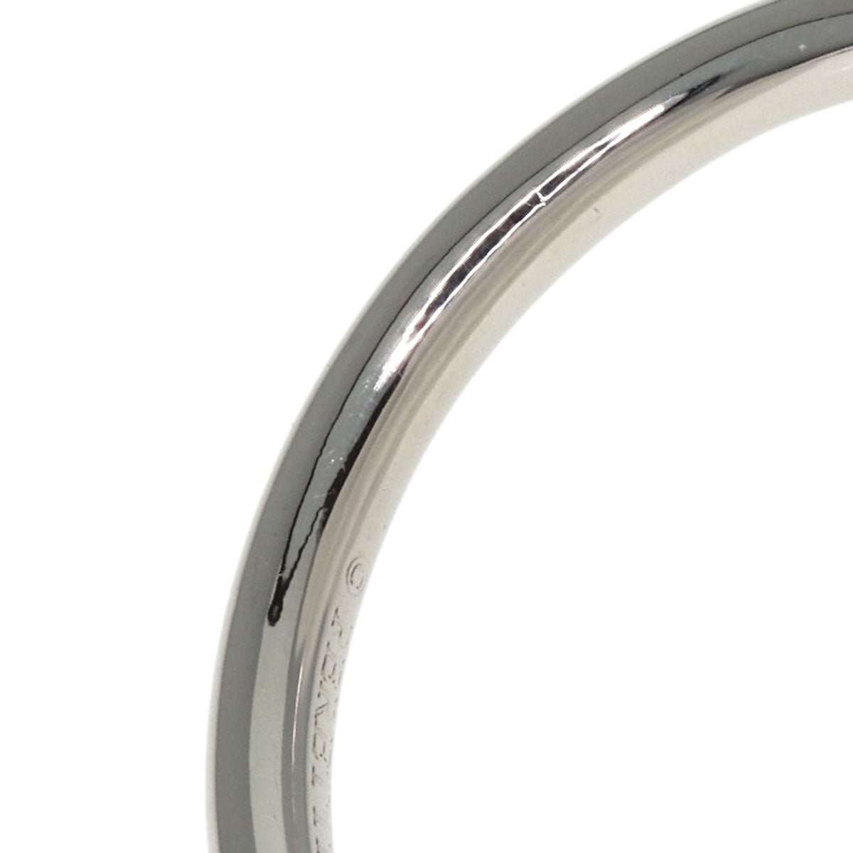 TIFFANY&Co. Curved Band Diamond Ring Platinum PT950 Ladies [Used]