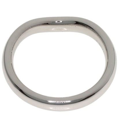 TIFFANY&Co. Curved Band Diamond Ring Platinum PT950 Ladies [Used]