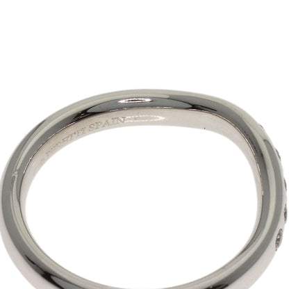 TIFFANY&Co. Curved Band Diamond Ring Platinum PT950 Ladies [Used]