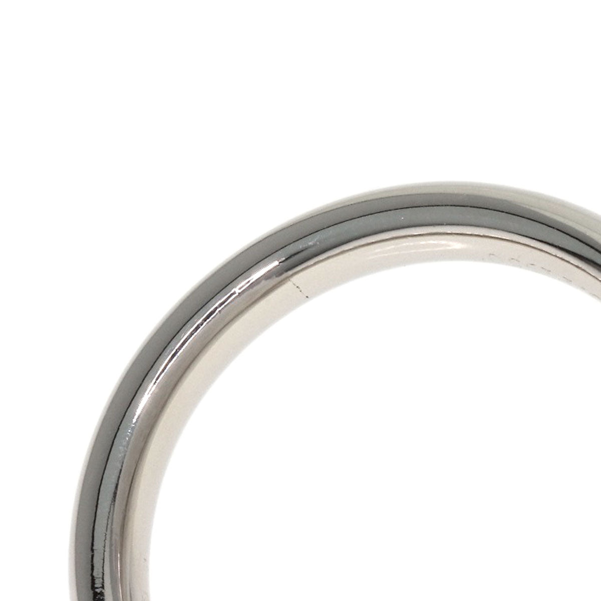 TIFFANY&Co. Curved Band Diamond Ring Platinum PT950 Ladies [Used]