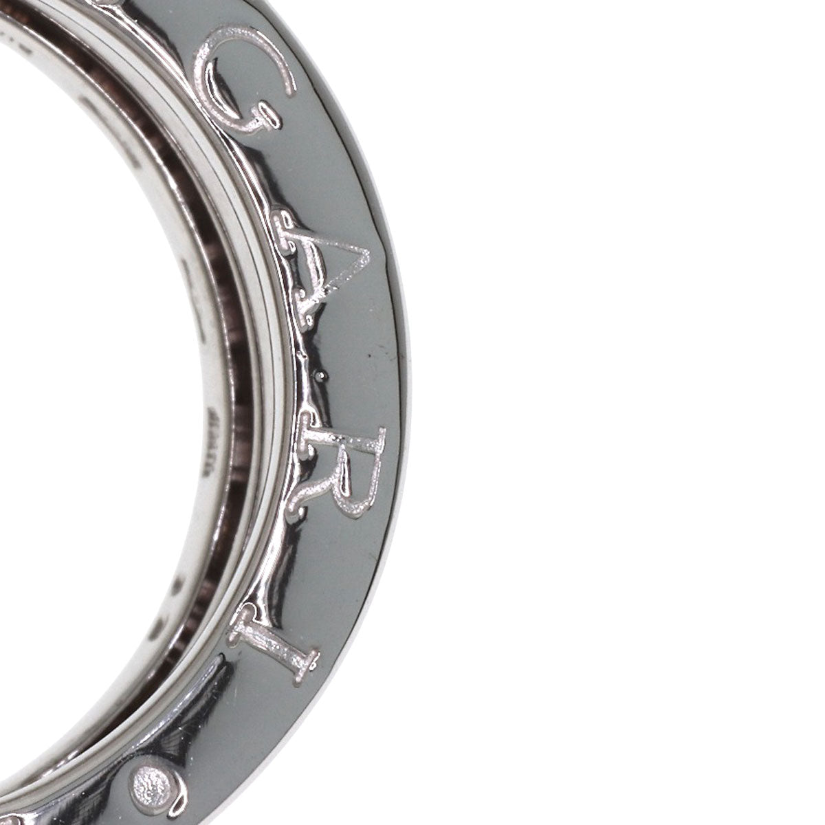 BVLGARI B.zero1 2 Band #51 Ring K18 White Gold Ladies [Used]