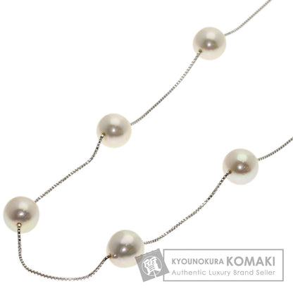 TASAKI Chain with Akoya Pearl 0.3" Necklace K18 White Gold Ladies [Used]
