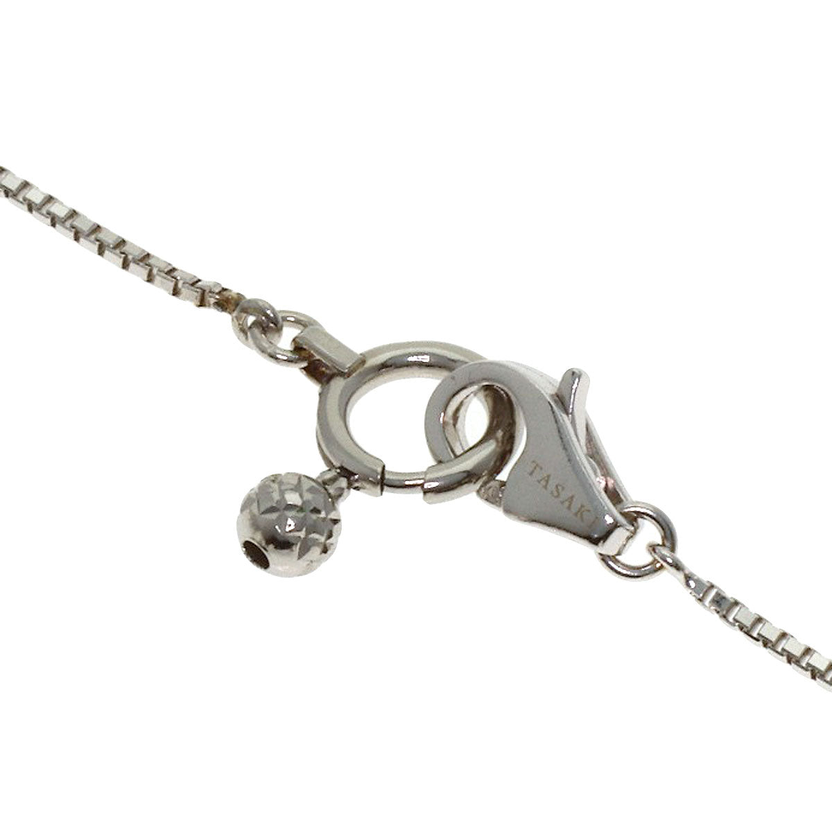 TASAKI Chain with Akoya Pearl 0.3" Necklace K18 White Gold Ladies [Used]
