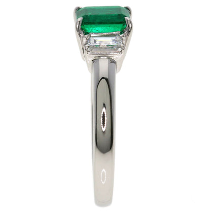 TASAKI Emerald Diamond Ring Platinum PT900 Ladies [Used]