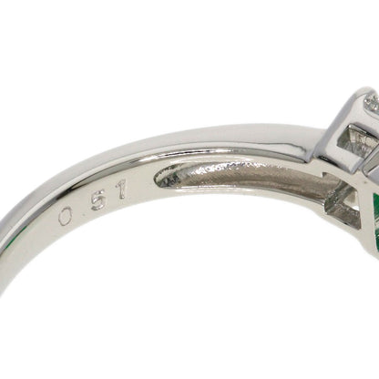 TASAKI Emerald Diamond Ring Platinum PT900 Ladies [Used]