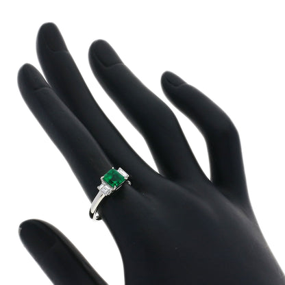 TASAKI Emerald Diamond Ring Platinum PT900 Ladies [Used]