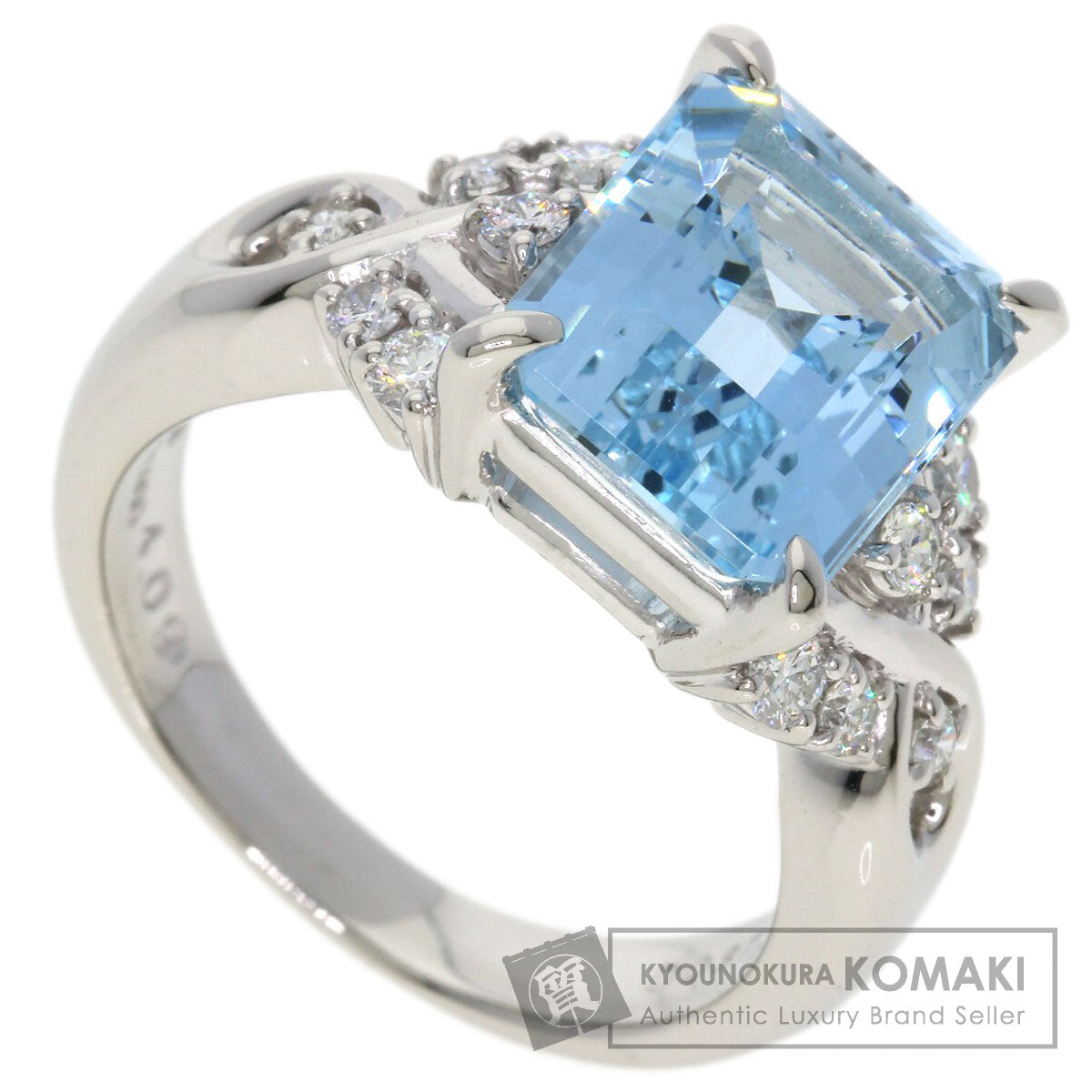 TASAKI Diamond Aquamarine Ring Platinum PT900 Ladies [Used]