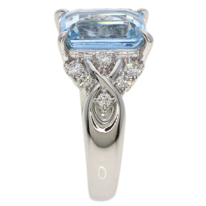 TASAKI Diamond Aquamarine Ring Platinum PT900 Ladies [Used]