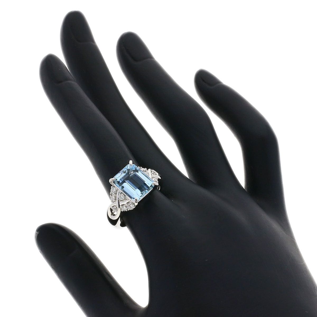 TASAKI Diamond Aquamarine Ring Platinum PT900 Ladies [Used]