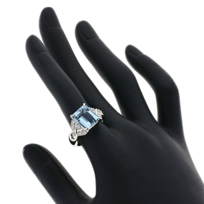TASAKI Diamond Aquamarine Ring Platinum PT900 Ladies [Used]