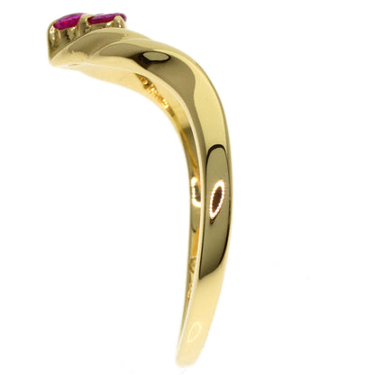 TASAKI Ruby Ring K18 Yellow Gold Ladies [Used]