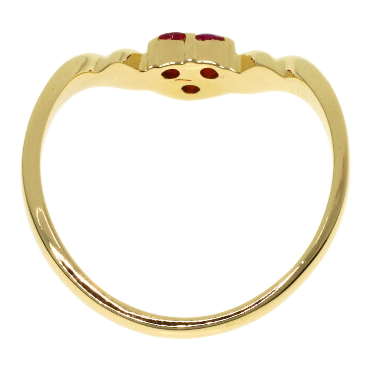 TASAKI Ruby Ring K18 Yellow Gold Ladies [Used]