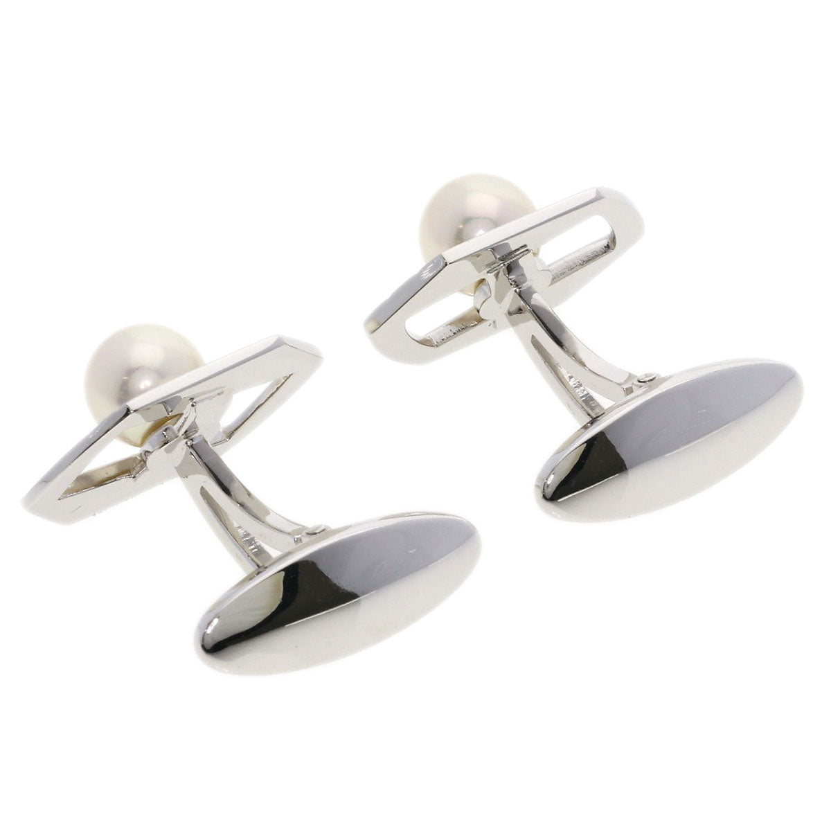 MIKIMOTO Pearl Pearl cuffs K18 White Gold mens [Used]