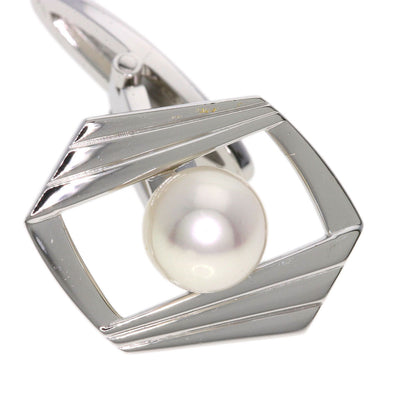 MIKIMOTO Pearl Pearl cuffs K18 White Gold mens [Used]