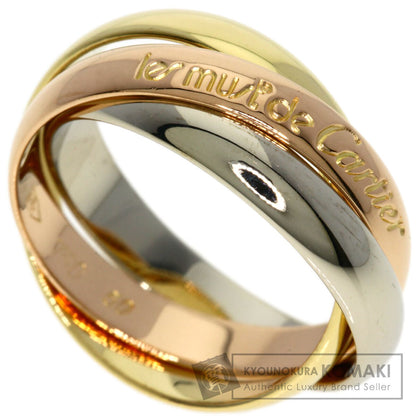 CARTIER Trinity #50 Ring K18 Yellow Gold 18K Pink GoldLadies [Used]