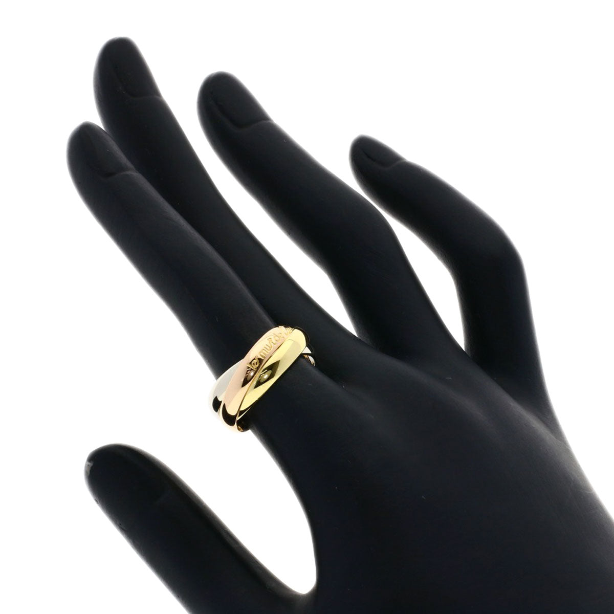 CARTIER Trinity #50 Ring K18 Yellow Gold 18K Pink GoldLadies [Used]