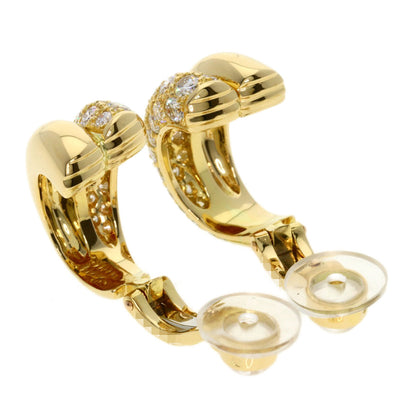 CARTIER Vintage Bavé Diamond Earring K18 Yellow Gold Ladies [Used]