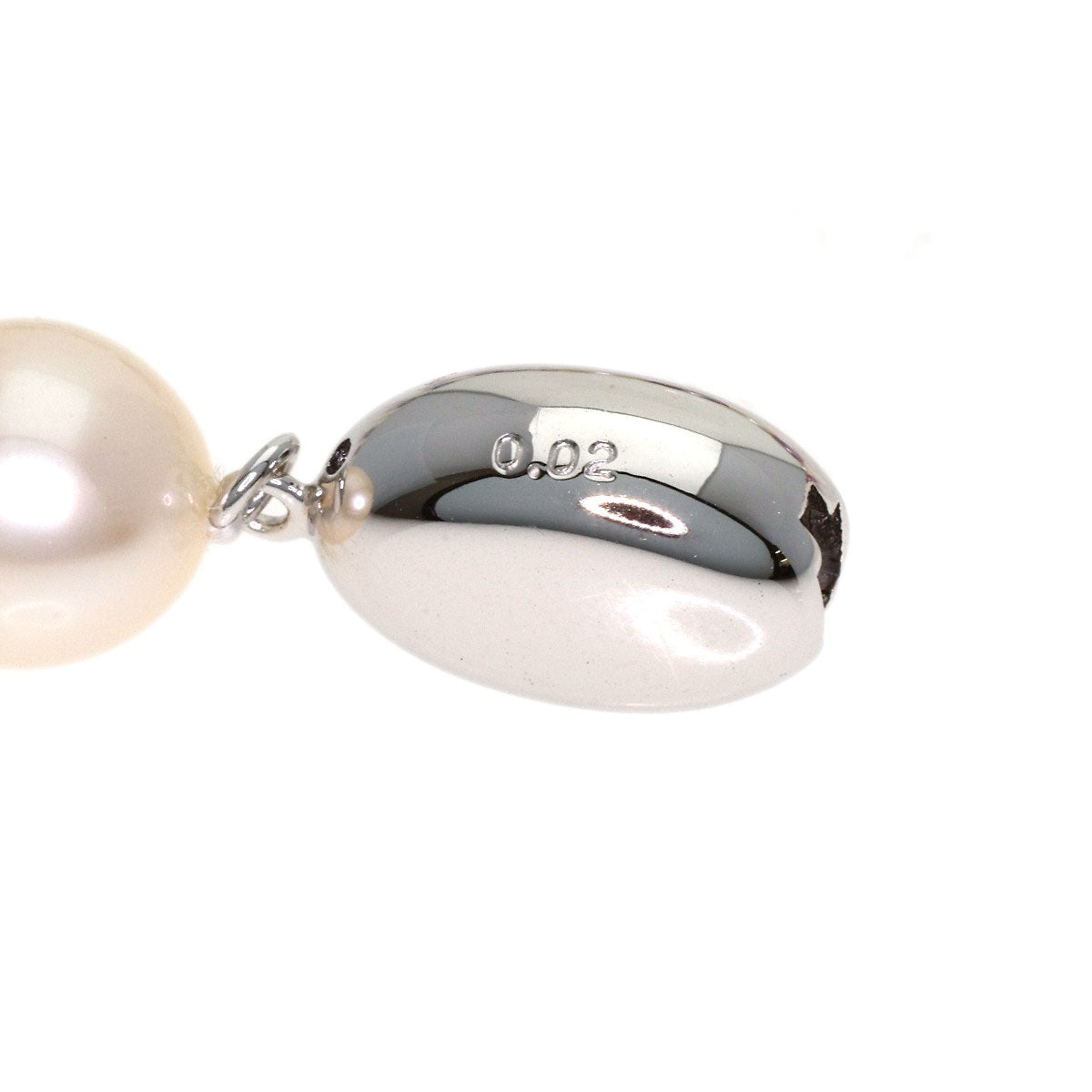 TASAKI Pearl Pearl Diamond Pendant top K18 White Gold Ladies [Used]
