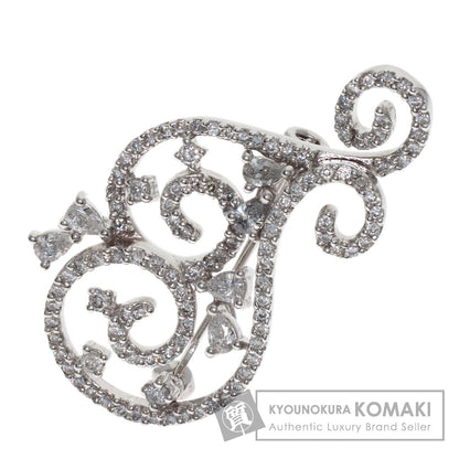 Queen Diamond Brooch Platinum PT950 Ladies [Used]