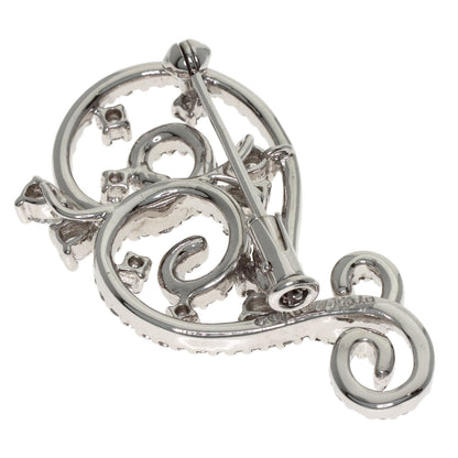 Queen Diamond Brooch Platinum PT950 Ladies [Used]