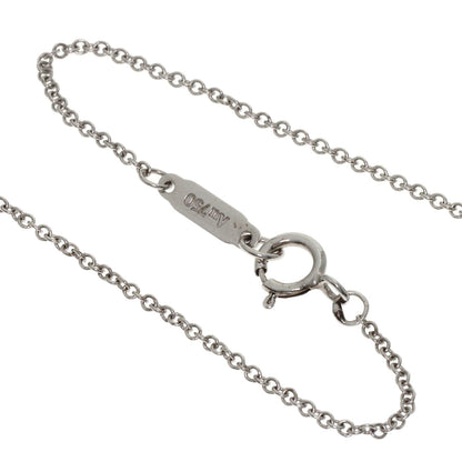 TIFFANY&Co. Fleur de Lis Key Diamond Necklace Platinum PT950 K18 White GoldLadies [Used]