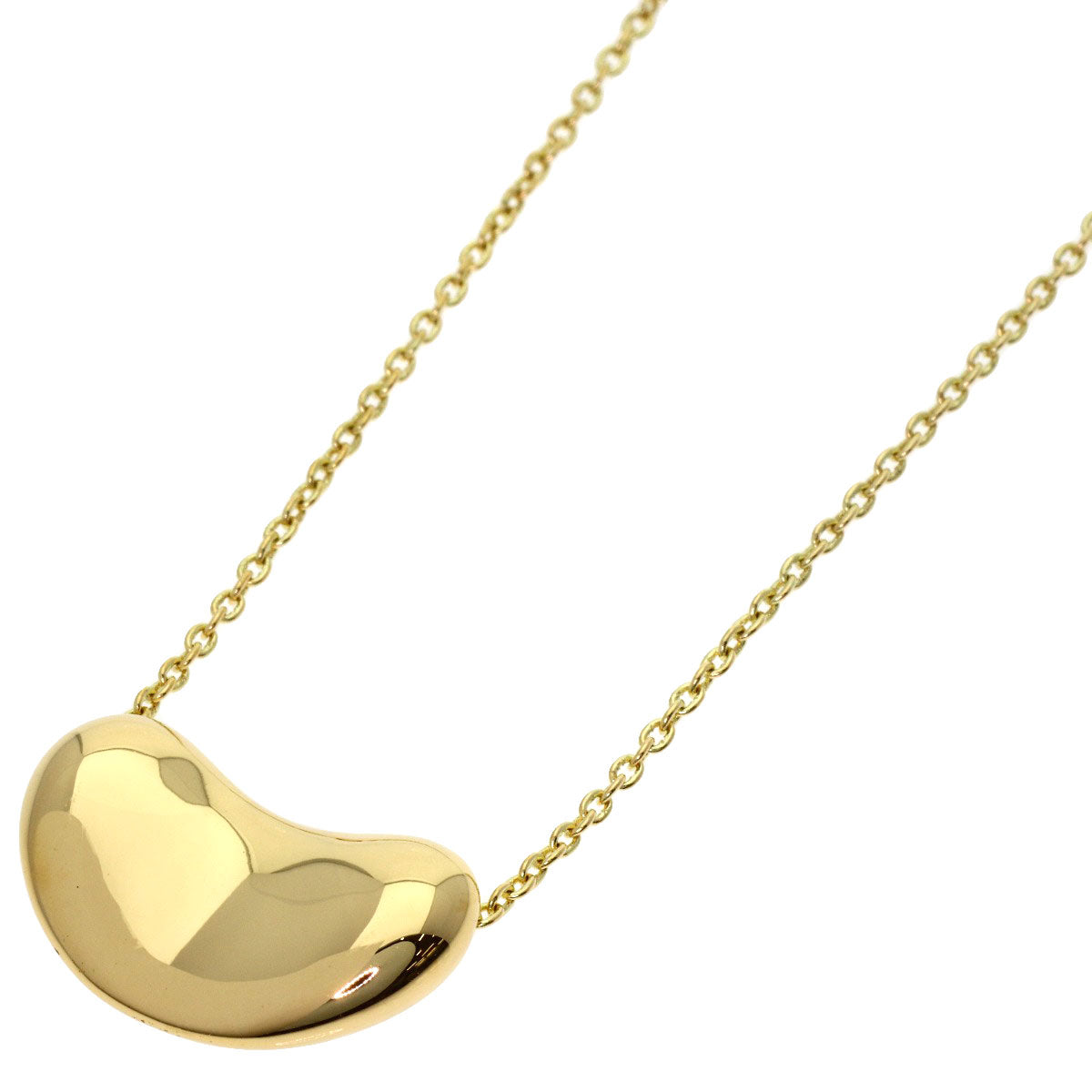 TIFFANY&Co. Bean Necklace K18 Yellow Gold Ladies [Used]