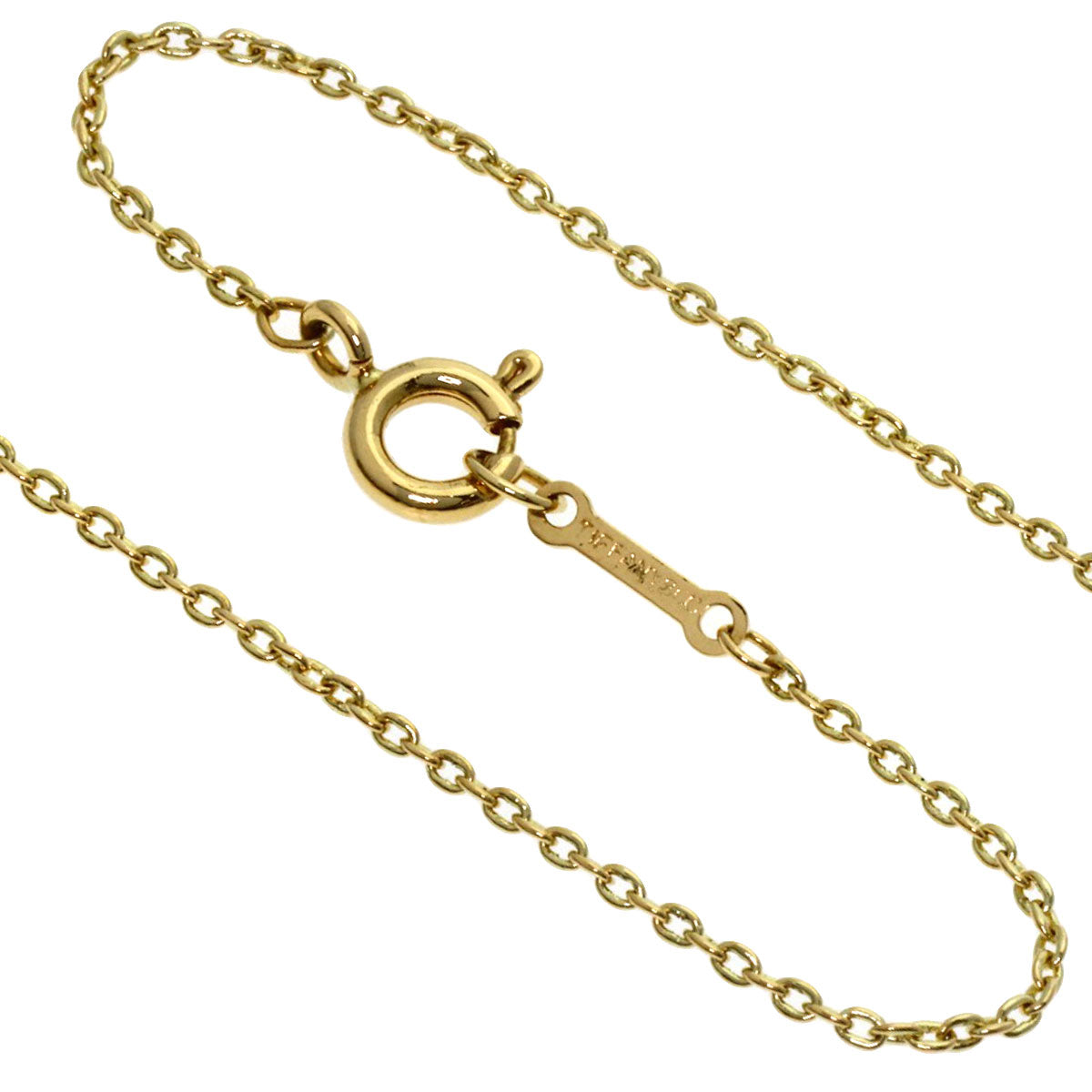 TIFFANY&Co. Bean Necklace K18 Yellow Gold Ladies [Used]