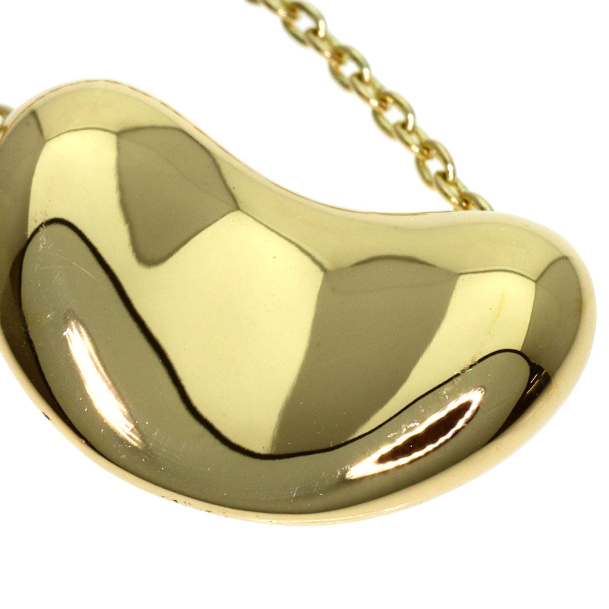 TIFFANY&Co. Bean Necklace K18 Yellow Gold Ladies [Used]