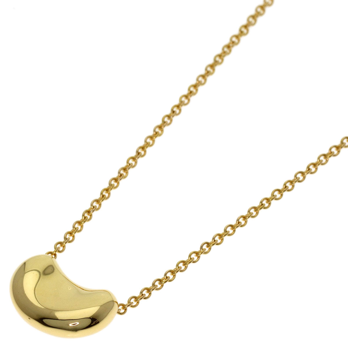 TIFFANY&Co. Bean Necklace K18 Yellow Gold Ladies [Used]