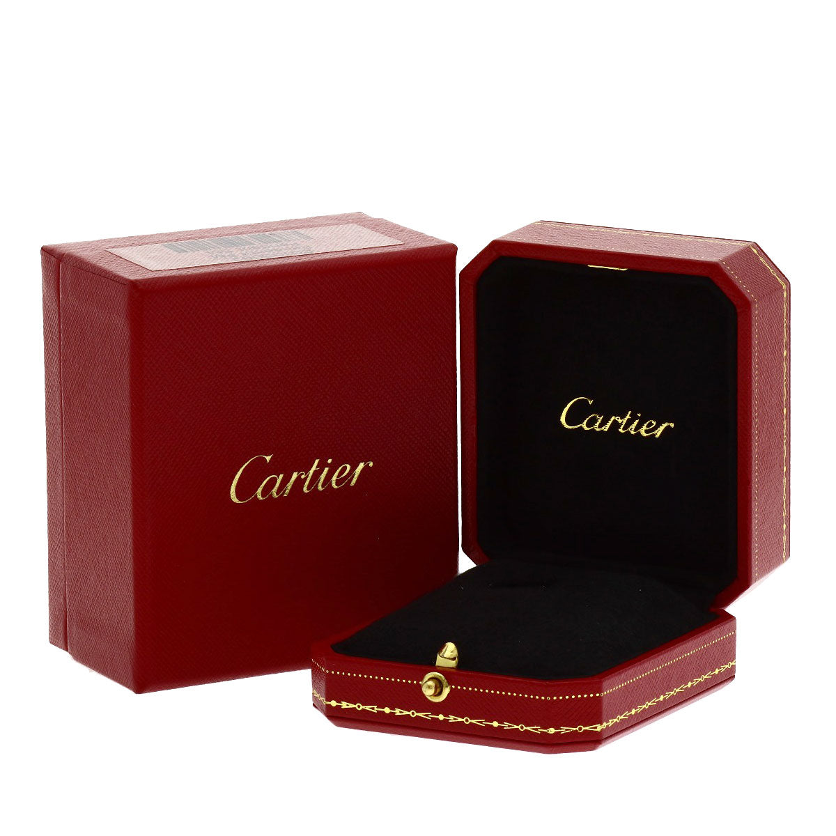 CARTIER Double Heart 1P Diamond Charm Pendant top K18 White Gold 18K Pink GoldLadies [Used]