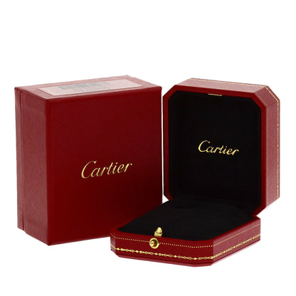 CARTIER Double Heart 1P Diamond Charm Pendant top K18 White Gold 18K Pink GoldLadies [Used]