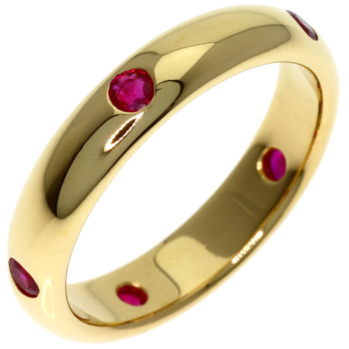 CARTIER Stella Ruby #51 Ring K18 Yellow Gold Ladies [Used]