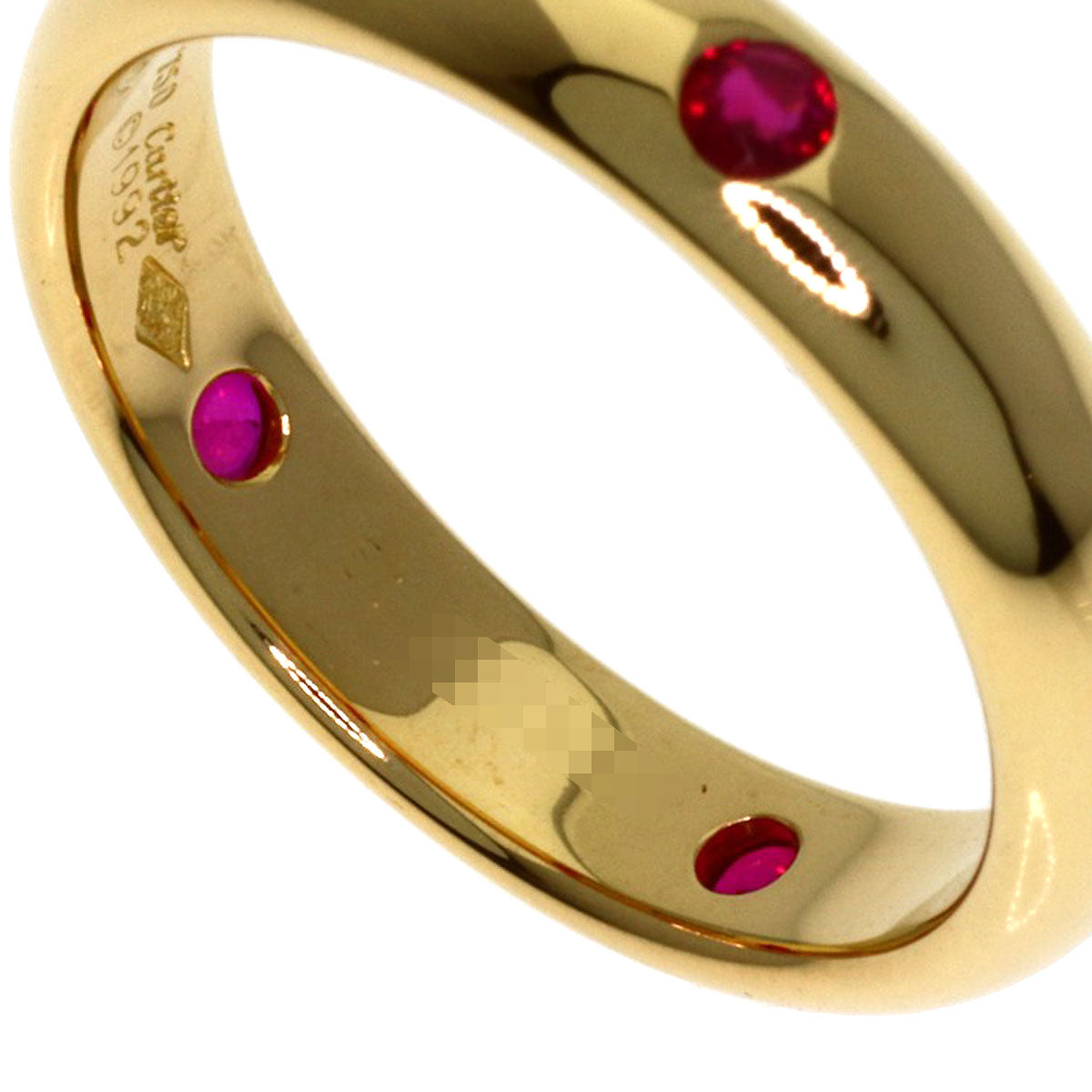 CARTIER Stella Ruby #51 Ring K18 Yellow Gold Ladies [Used]