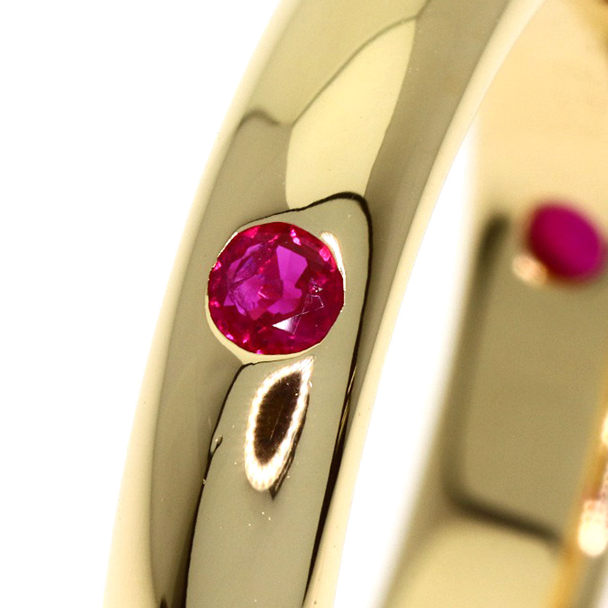 CARTIER Stella Ruby #51 Ring K18 Yellow Gold Ladies [Used]