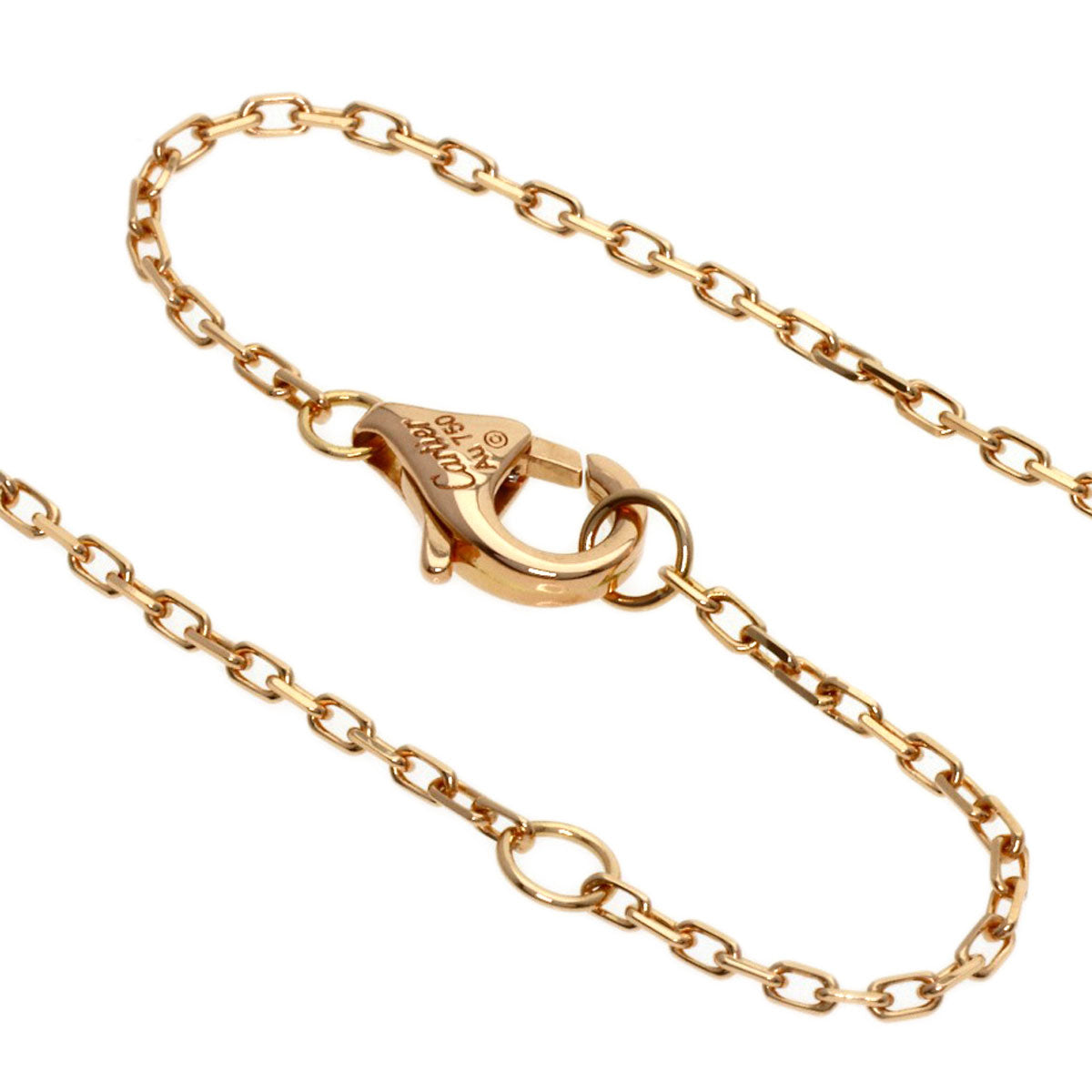 CARTIER Trinity 1P Diamond Necklace K18 Yellow Gold K18 White GoldLadies [Used]