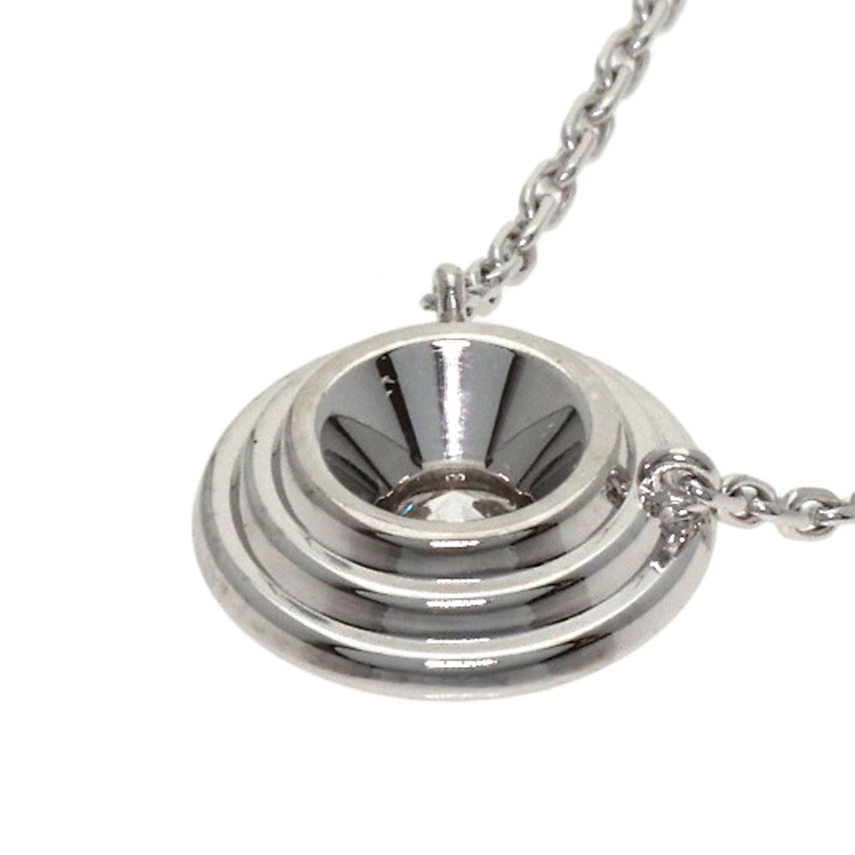 CARTIER Damour Diamond LM Necklace K18 White Gold Ladies [Used]